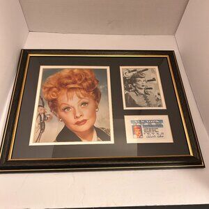 Lucille Ball Framed Wall Art Collage – Classic Hollywood Icon